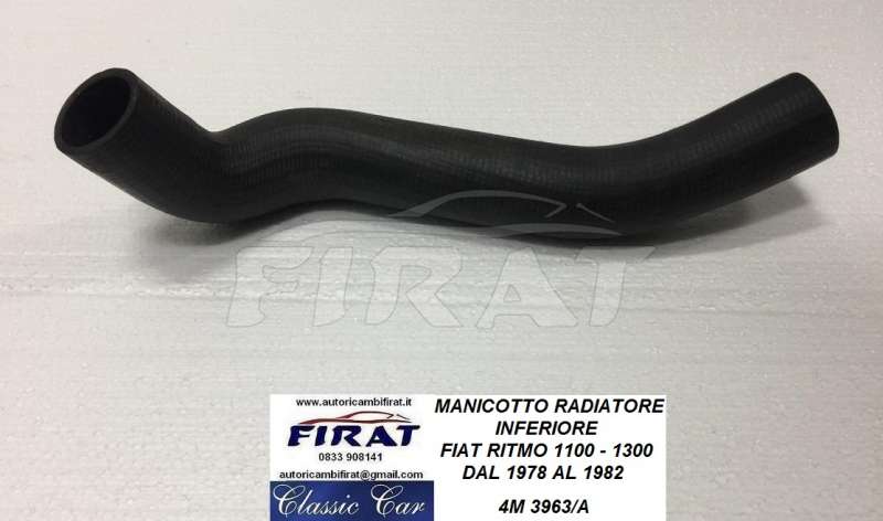 MANICOTTO RADIATORE INFERIORE FIAT RITMO 1100-1300 (3963/A)